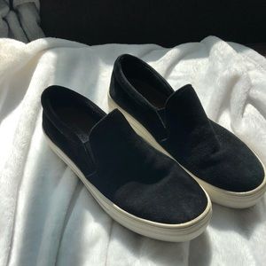 Steve Madden Black Slip On Shoes w/ Platform